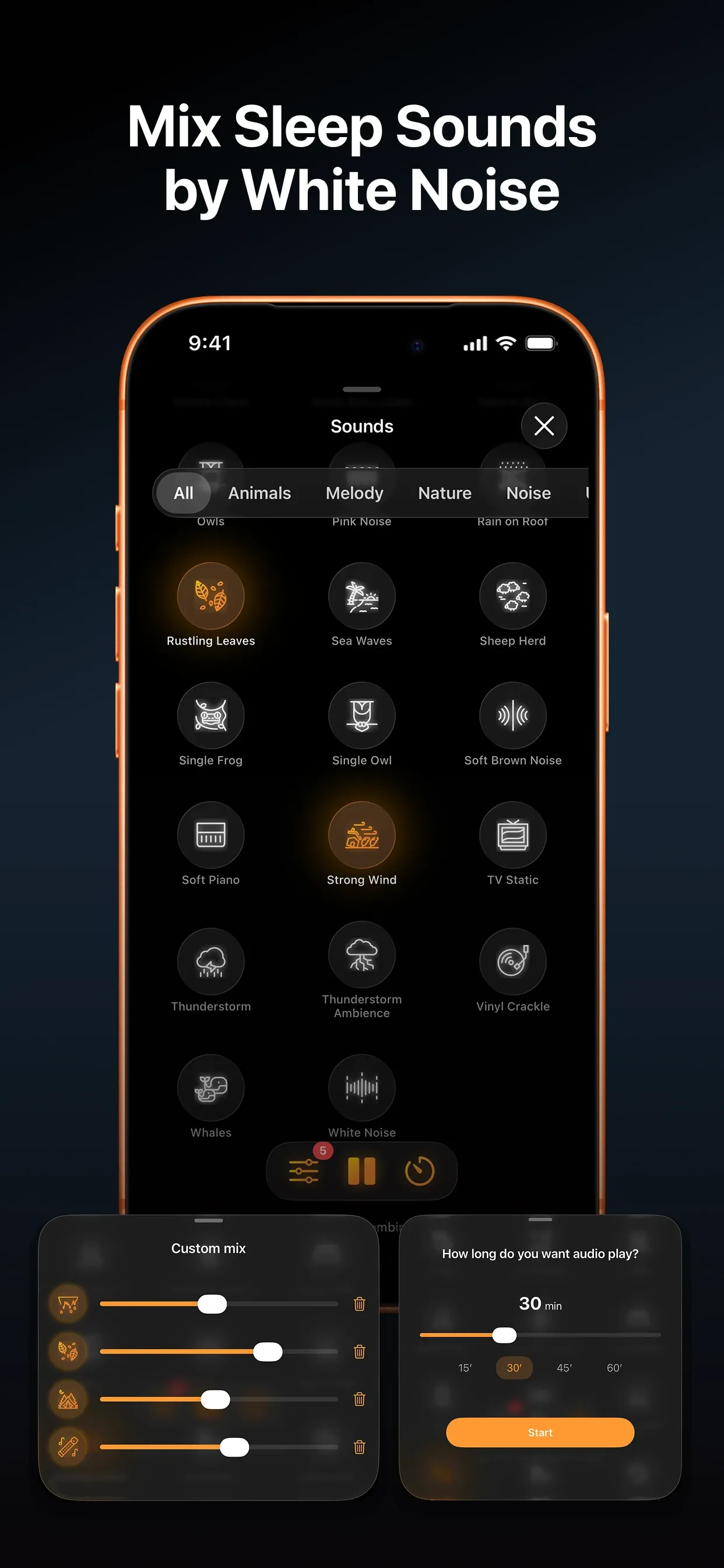 Смешивайте разные звуки для засыпания